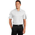 no-logo CLOSEOUT - Sport-Tek PosiCharge Active Textured Colorblock Polo-Sport-Tek-White/Grey-XS-Thread Logic