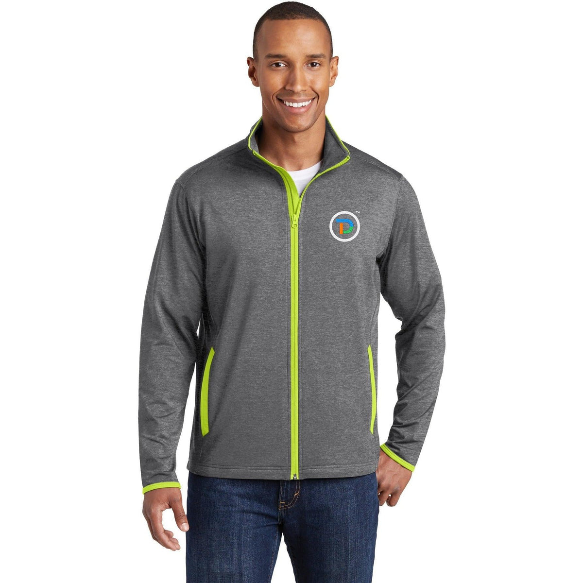 no-logo Sport-Tek Sport-Wick Stretch Contrast Full-Zip Jacket-Regular-Sport-Tek-Thread Logic