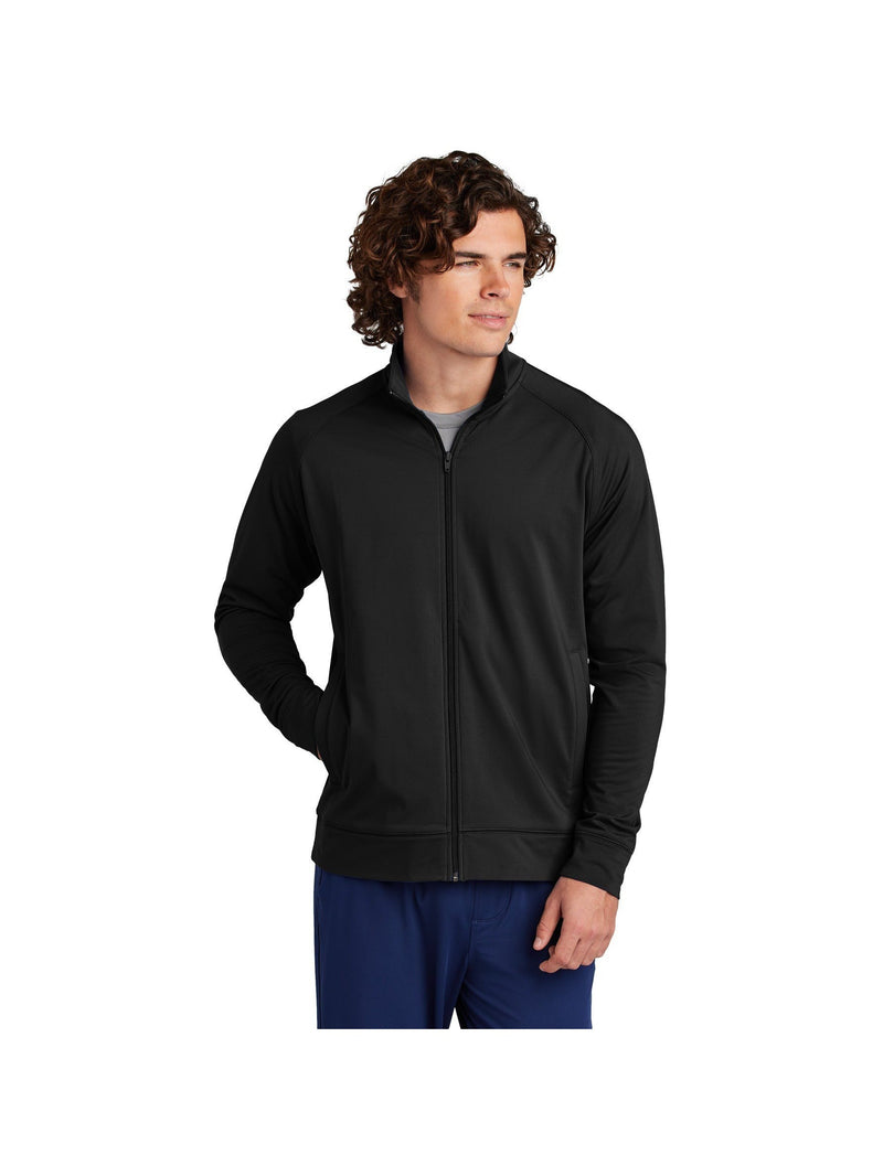 no-logo Sport-Tek Sport-Wick Stretch Full-Zip Cadet Jacket-Sport-Tek-Thread Logic