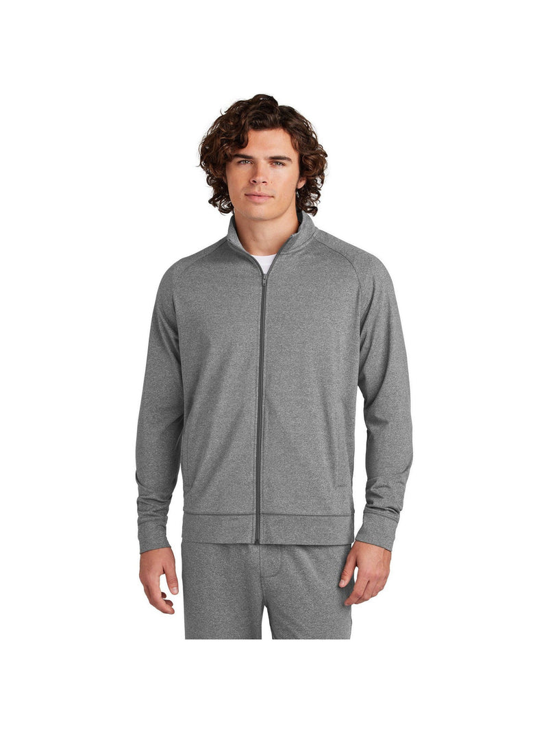 no-logo Sport-Tek Sport-Wick Stretch Full-Zip Cadet Jacket-Sport-Tek-Thread Logic