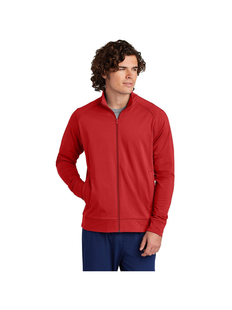 no-logo Sport-Tek Sport-Wick Stretch Full-Zip Cadet Jacket-Sport-Tek-Thread Logic