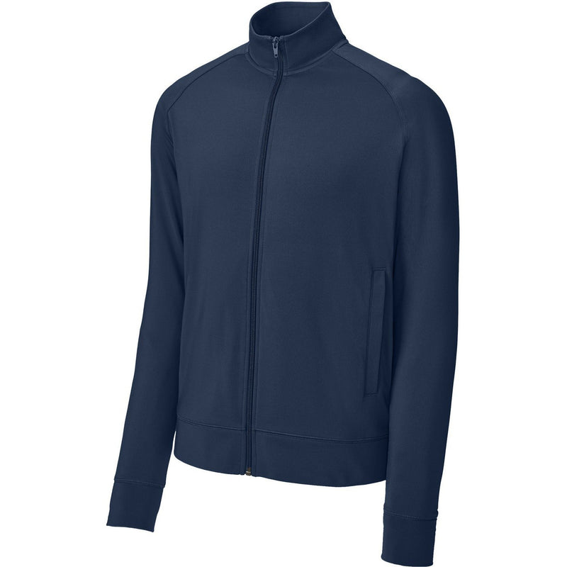 Sport-Tek Sport-Wick Stretch Full-Zip Cadet Jacket-Sport-Tek-True Navy-XS-Thread Logic