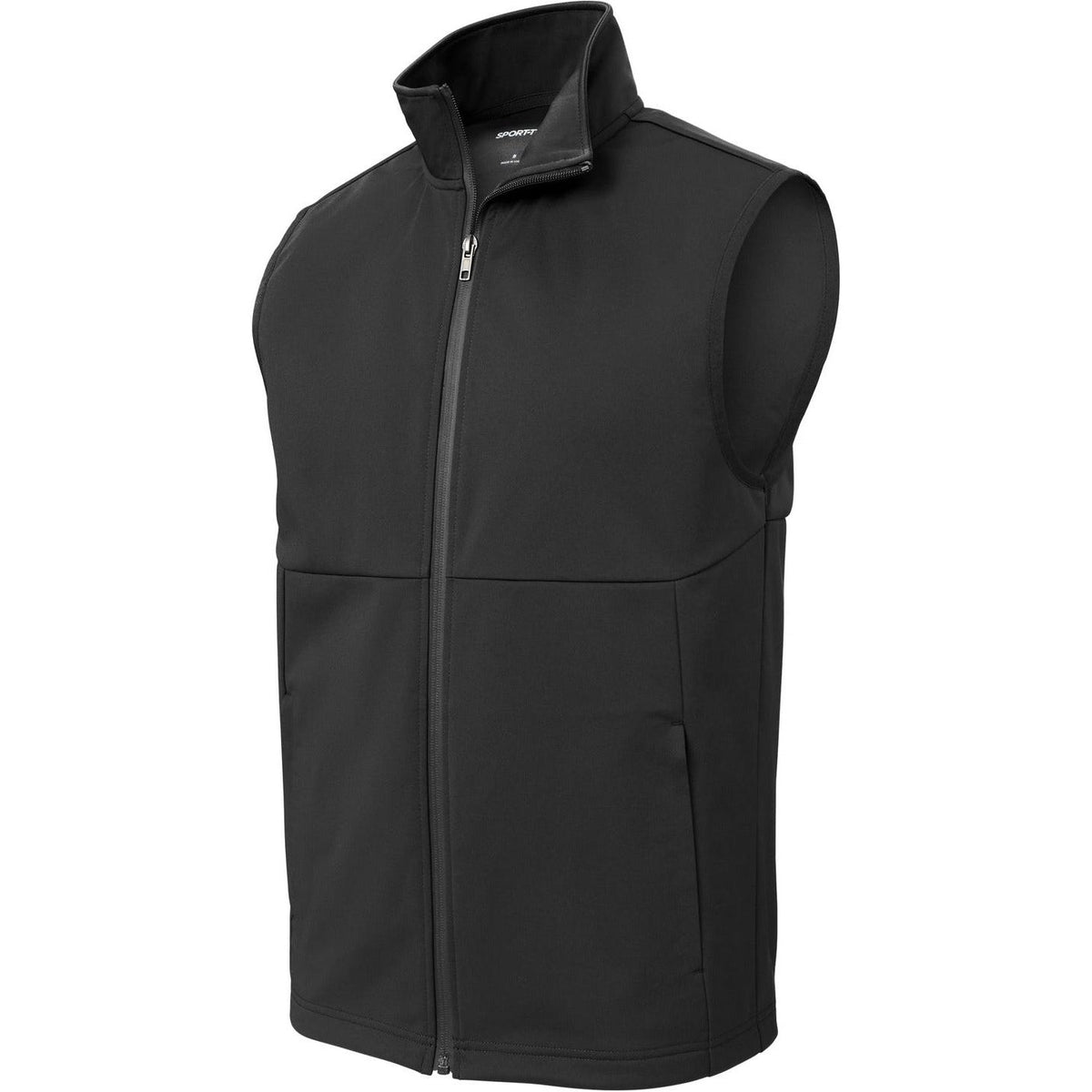 no-logo Sport-Tek Soft Shell Vest-Sport-Tek-Deep Black-XS-Thread Logic