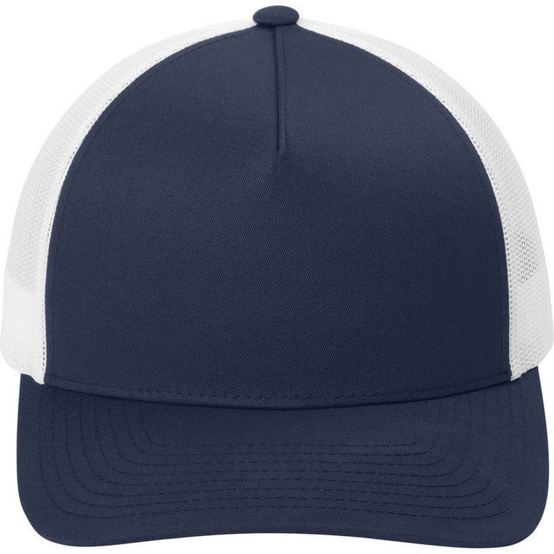 Sport-Tek Yupoong Retro Trucker 5-Panel Cap-Sport-Tek-True Navy/White-OSFA-Thread Logic