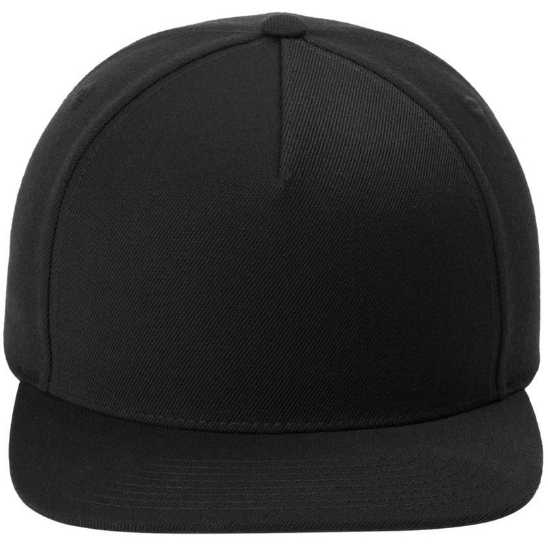 Sport-Tek Yupoong Premium 5-Panel Snapback Cap-Sport-Tek-Black-OSFA-Thread Logic