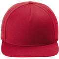 Sport-Tek Yupoong Premium 5-Panel Snapback Cap-Sport-Tek-Deep Red-OSFA-Thread Logic