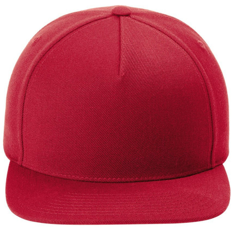 Sport-Tek Yupoong Premium 5-Panel Snapback Cap-Sport-Tek-Deep Red-OSFA-Thread Logic