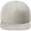 Sport-Tek Yupoong Premium 5-Panel Snapback Cap-Sport-Tek-Heather Grey-OSFA-Thread Logic