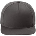 Sport-Tek Yupoong Premium 5-Panel Snapback Cap-Sport-Tek-Iron Grey-OSFA-Thread Logic