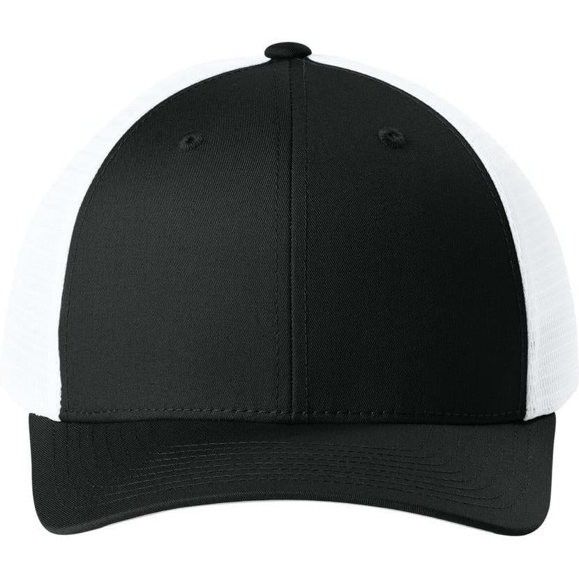 no-logo Sport-Tek Stretch-Tek Snapback Trucker Cap