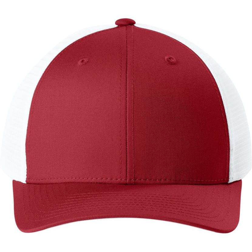 no-logo Sport-Tek Stretch-Tek Snapback Trucker Cap