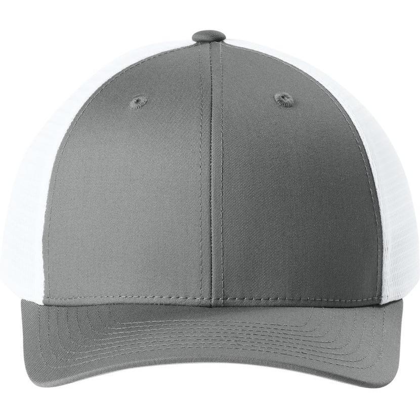 no-logo Sport-Tek Stretch-Tek Snapback Trucker Cap