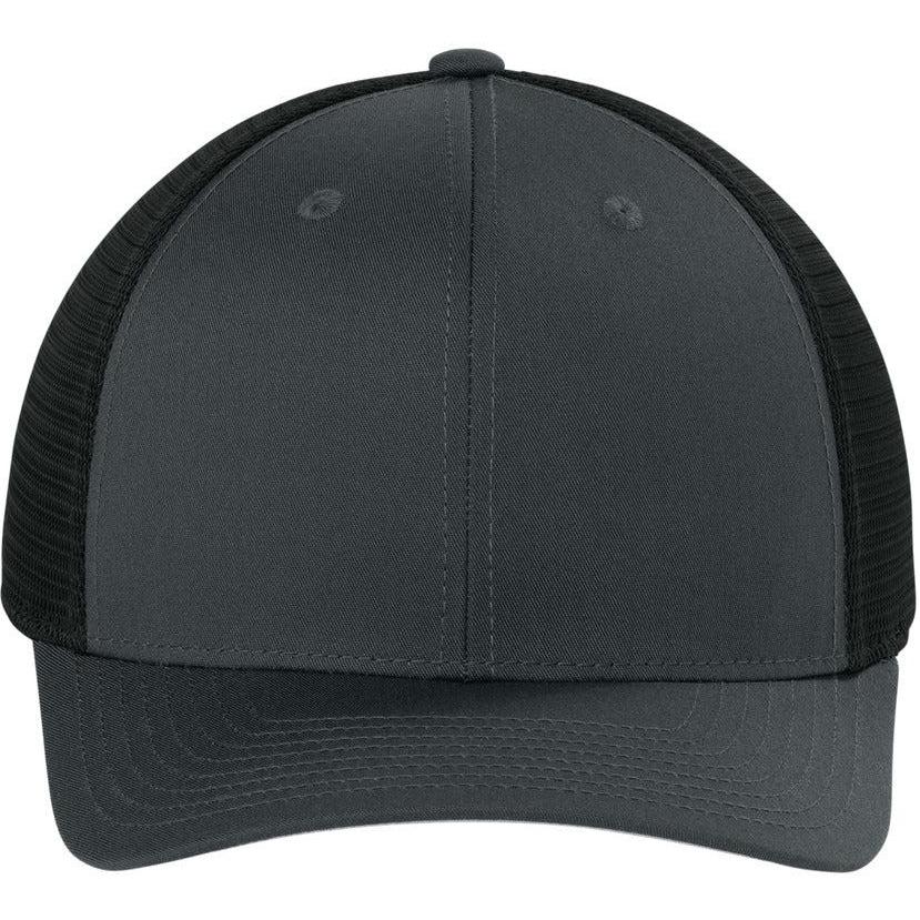 no-logo Sport-Tek Stretch-Tek Snapback Trucker Cap