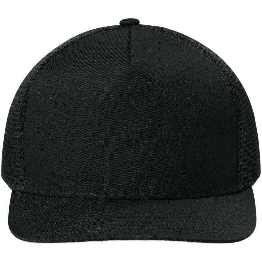 no-logo Sport-Tek Stretch-Tek 5-Panel Trucker Cap