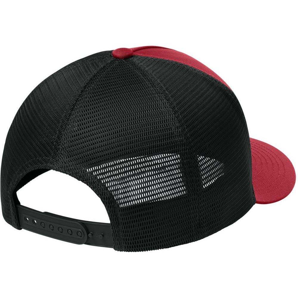 no-logo Sport-Tek Stretch-Tek 5-Panel Trucker Cap
