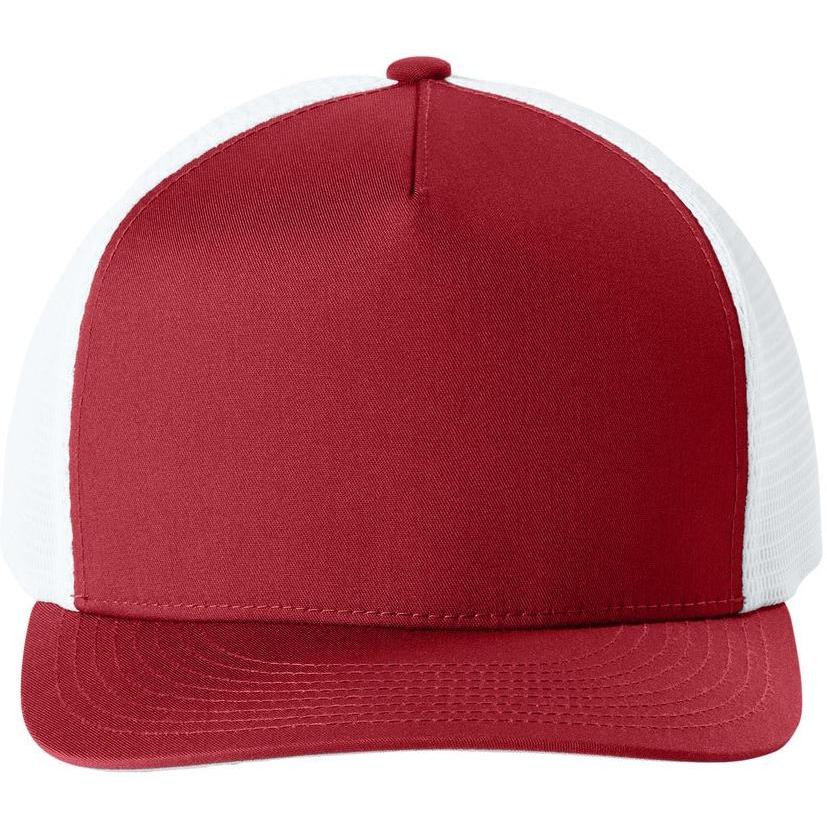 no-logo Sport-Tek Stretch-Tek 5-Panel Trucker Cap