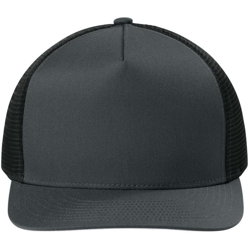 no-logo Sport-Tek Stretch-Tek 5-Panel Trucker Cap