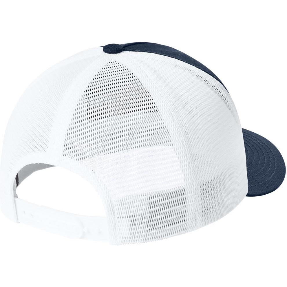 no-logo Sport-Tek Stretch-Tek 5-Panel Trucker Cap