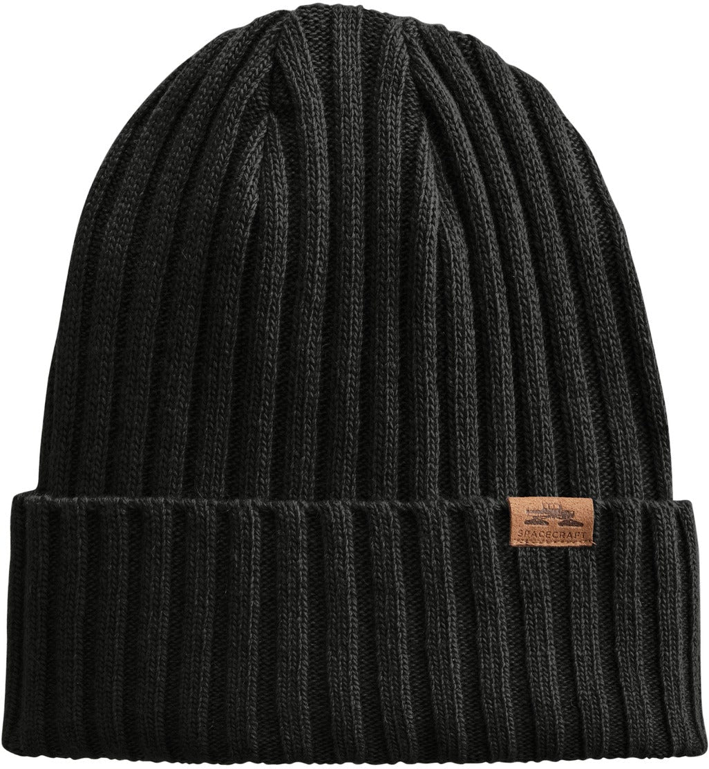 No-Logo CLOSEOUT - Spacecraft Square Knot Beanie-Headwear-Spacecraft-Black-1 Size-Thread Logic