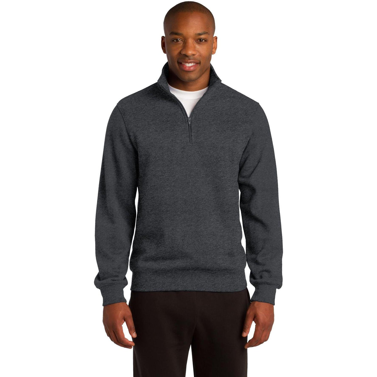 no-logo Sport-Tek 1/4-Zip Sweatshirt-Quarter Zips-Sport-Tek-Graphite Heather-S-Thread Logic