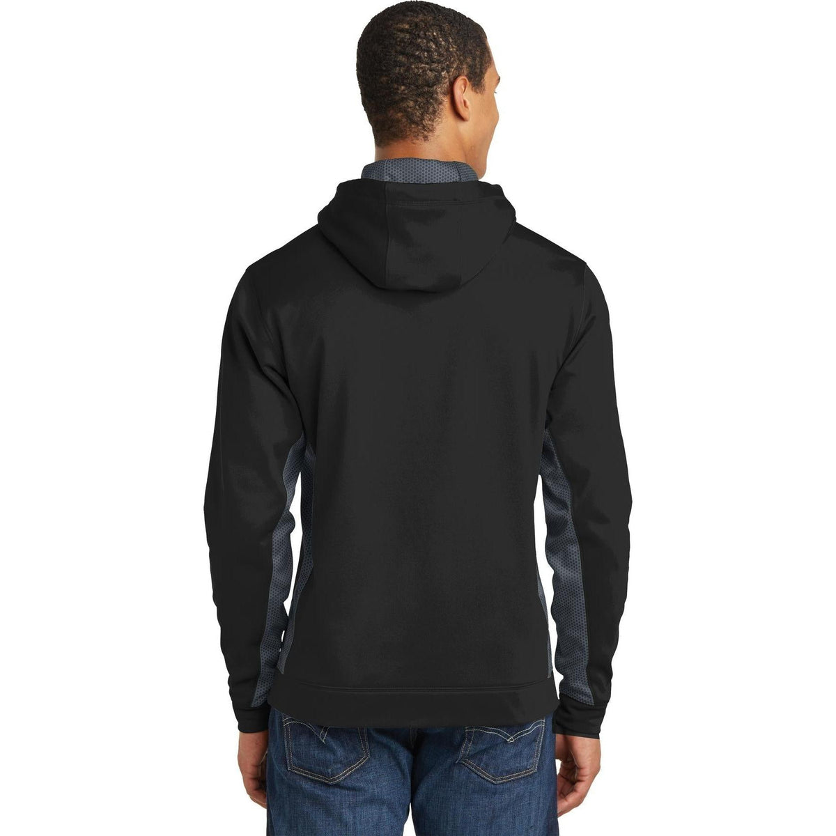 no-logo Sport-Tek CamoHex Fleece Colorblock Hooded Pullover-Hoodies-Sport-Tek-Thread Logic