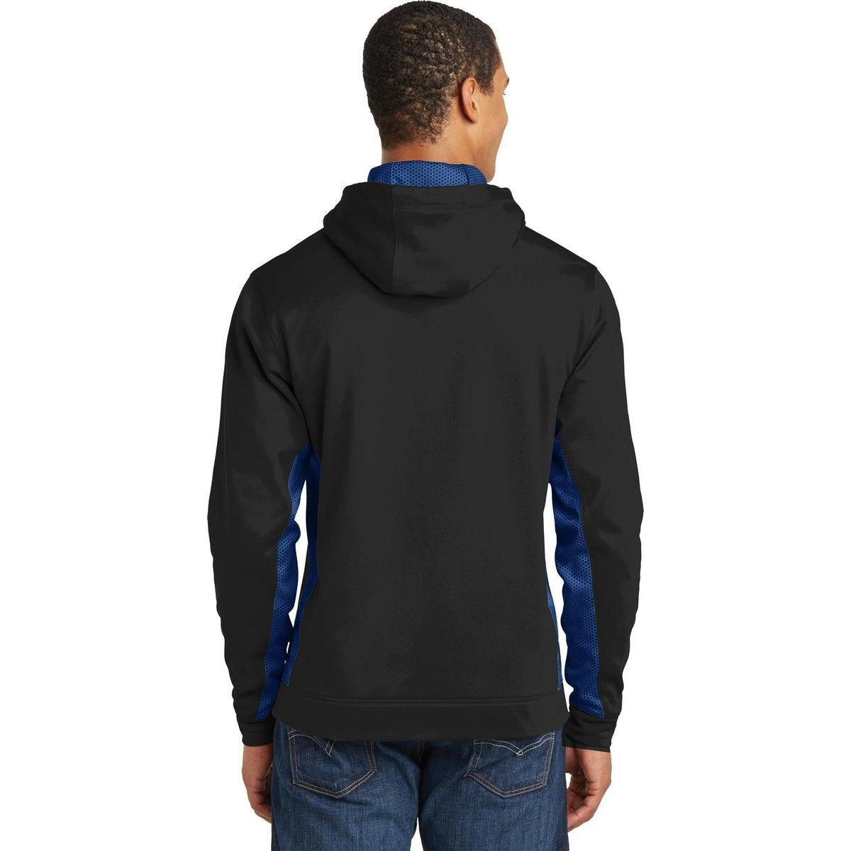 no-logo Sport-Tek CamoHex Fleece Colorblock Hooded Pullover-Hoodies-Sport-Tek-Thread Logic