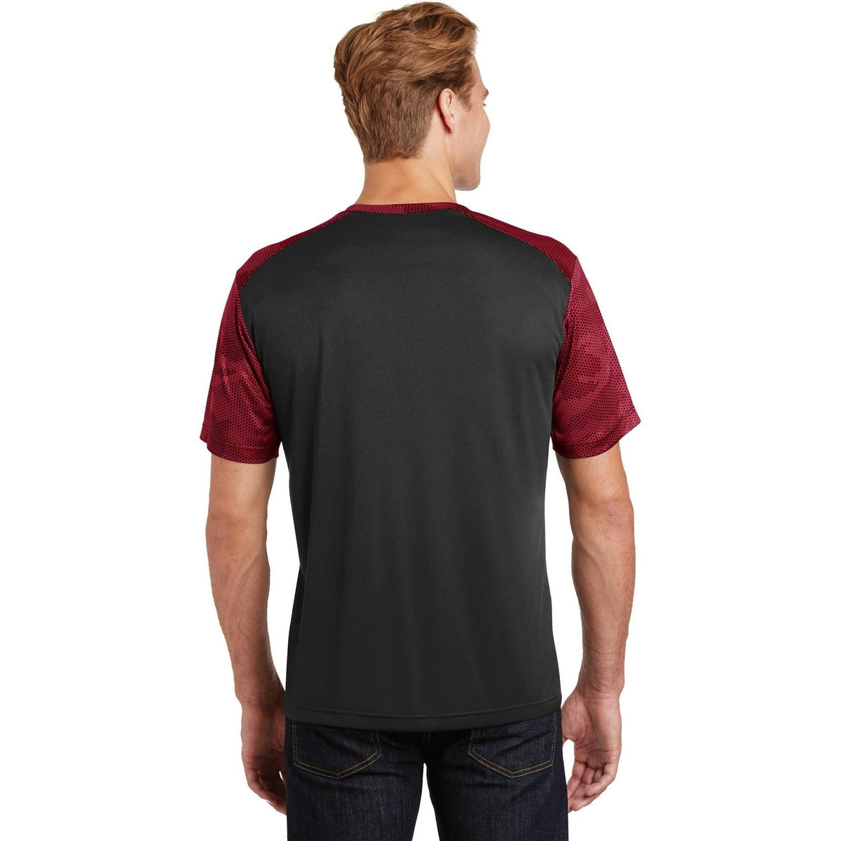 no-logo Sport-Tek Camohex Colorblock Tee-Regular-Sport-Tek-Thread Logic