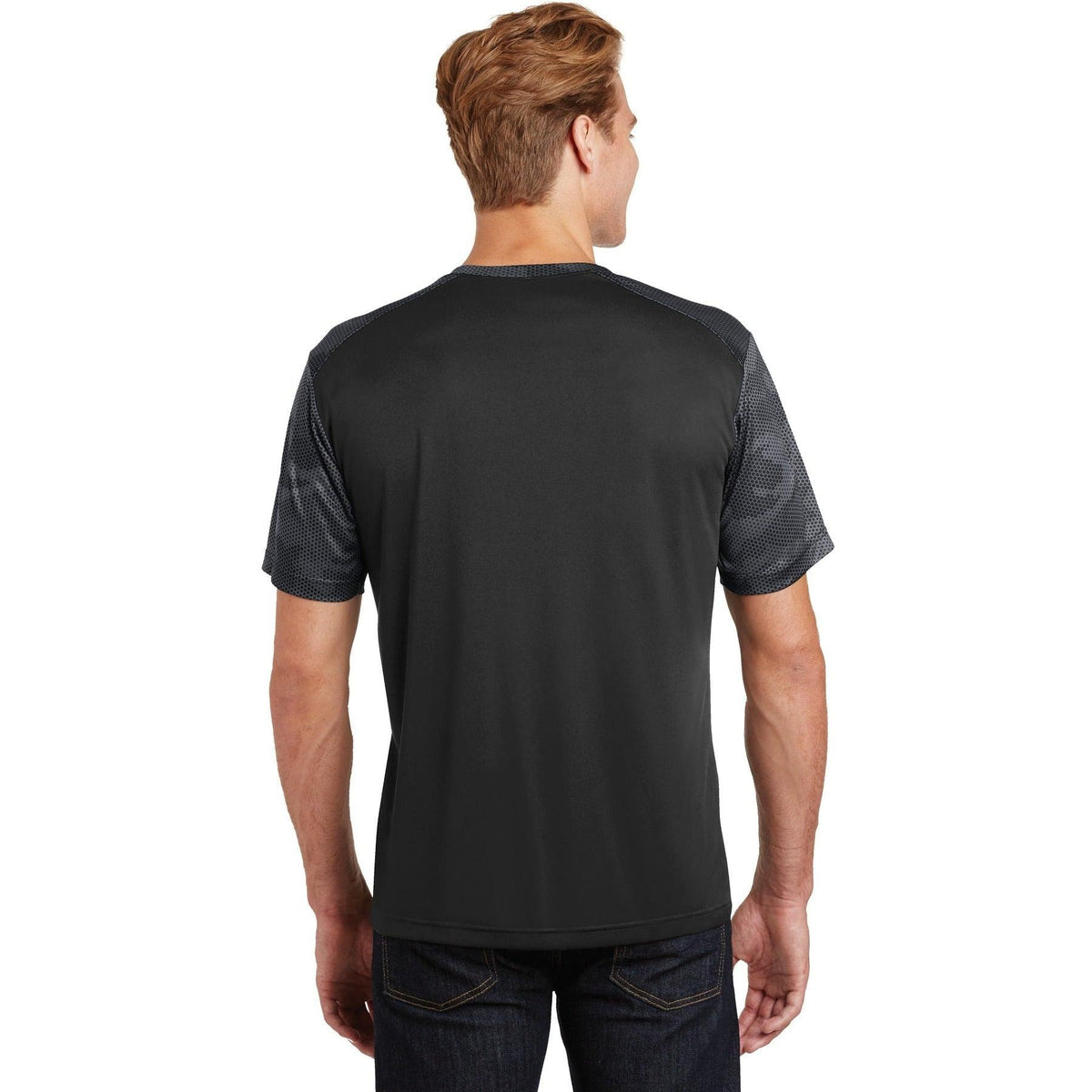 no-logo Sport-Tek Camohex Colorblock Tee-Regular-Sport-Tek-Thread Logic