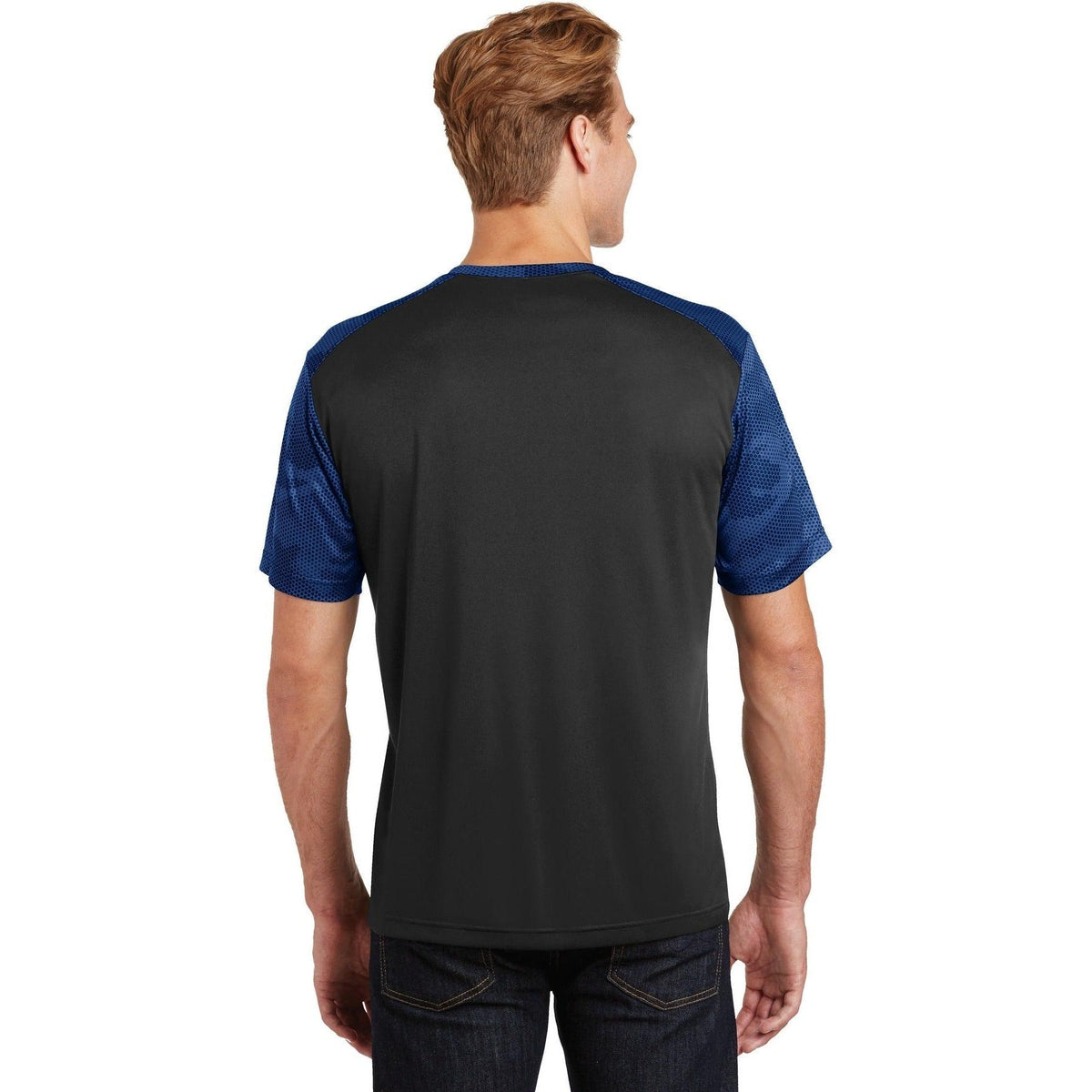 no-logo Sport-Tek Camohex Colorblock Tee-Regular-Sport-Tek-Thread Logic
