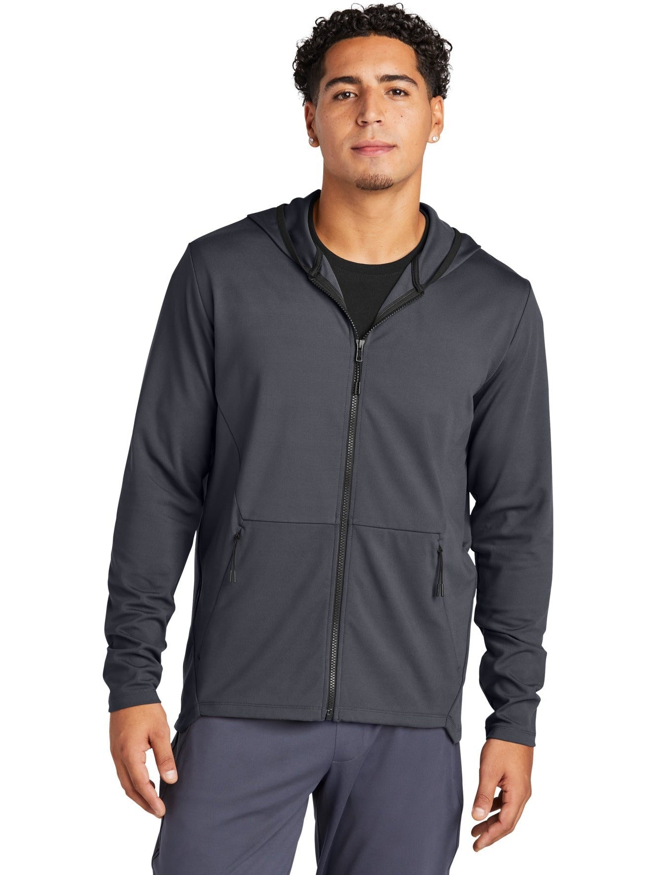  Sport-Tek Circuit Hooded Full-Zip-Regular-Sport-Tek-Graphite-S-Thread Logic