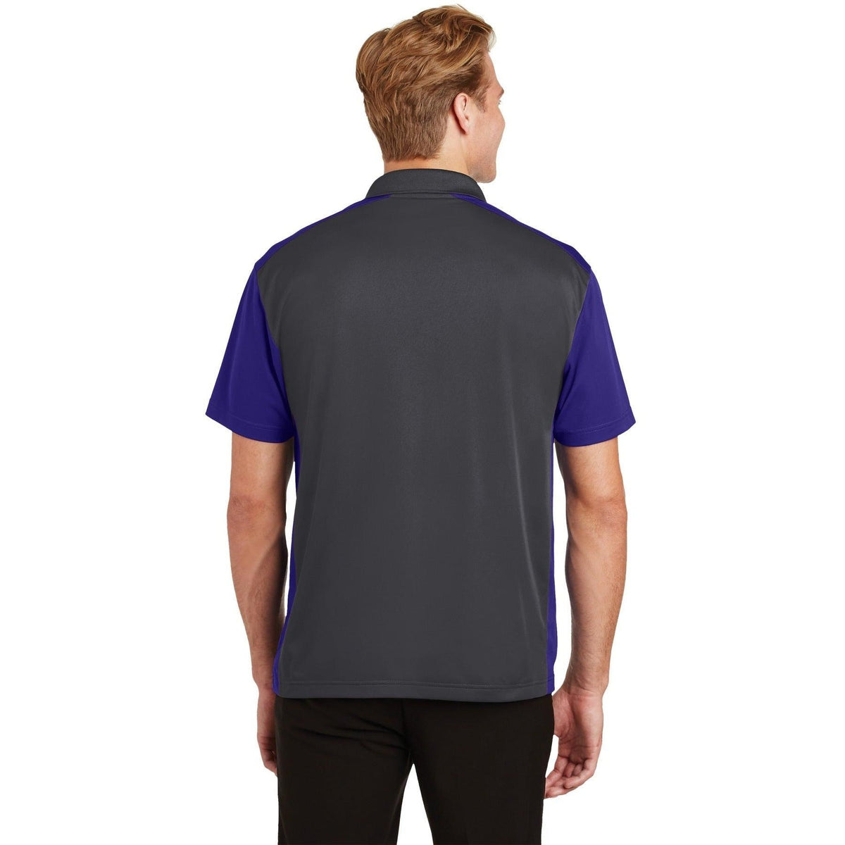 no-logo Sport-Tek Colorblock Micropique Sport-Wick Polo-Regular-Sport-Tek-Thread Logic