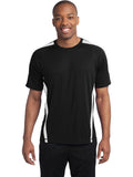  Sport-Tek Colorblock Posicharge Competitor Tee-Regular-Sport-Tek-Black/White-S-Thread Logic