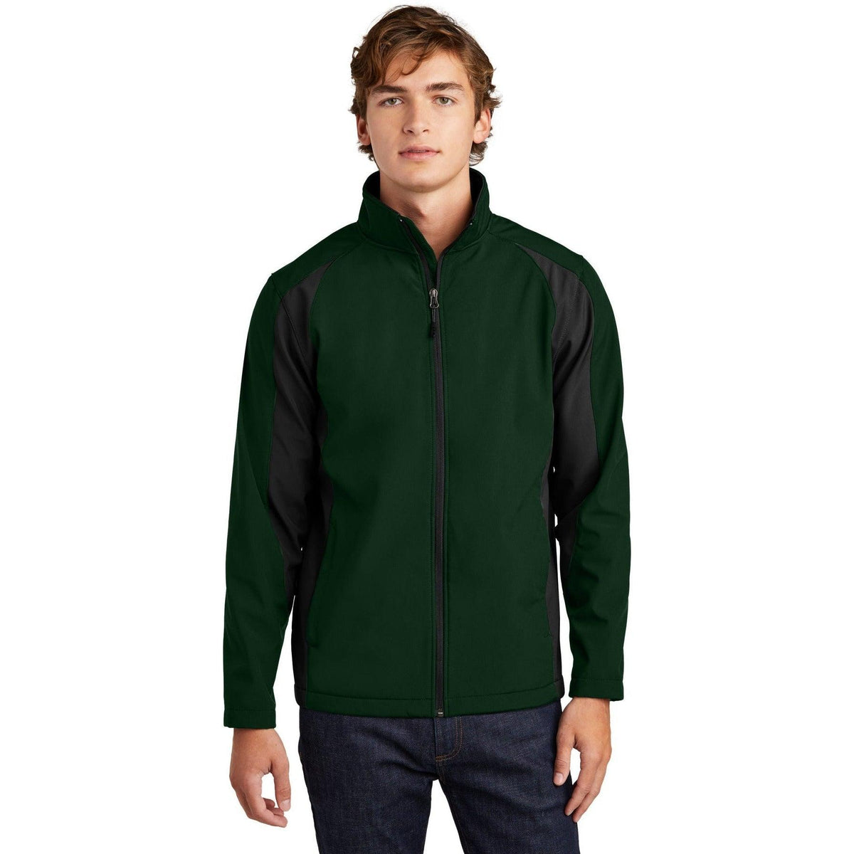 no-logo Sport-Tek Colorblock Soft Shell Jacket-Active-Sport-Tek-Thread Logic