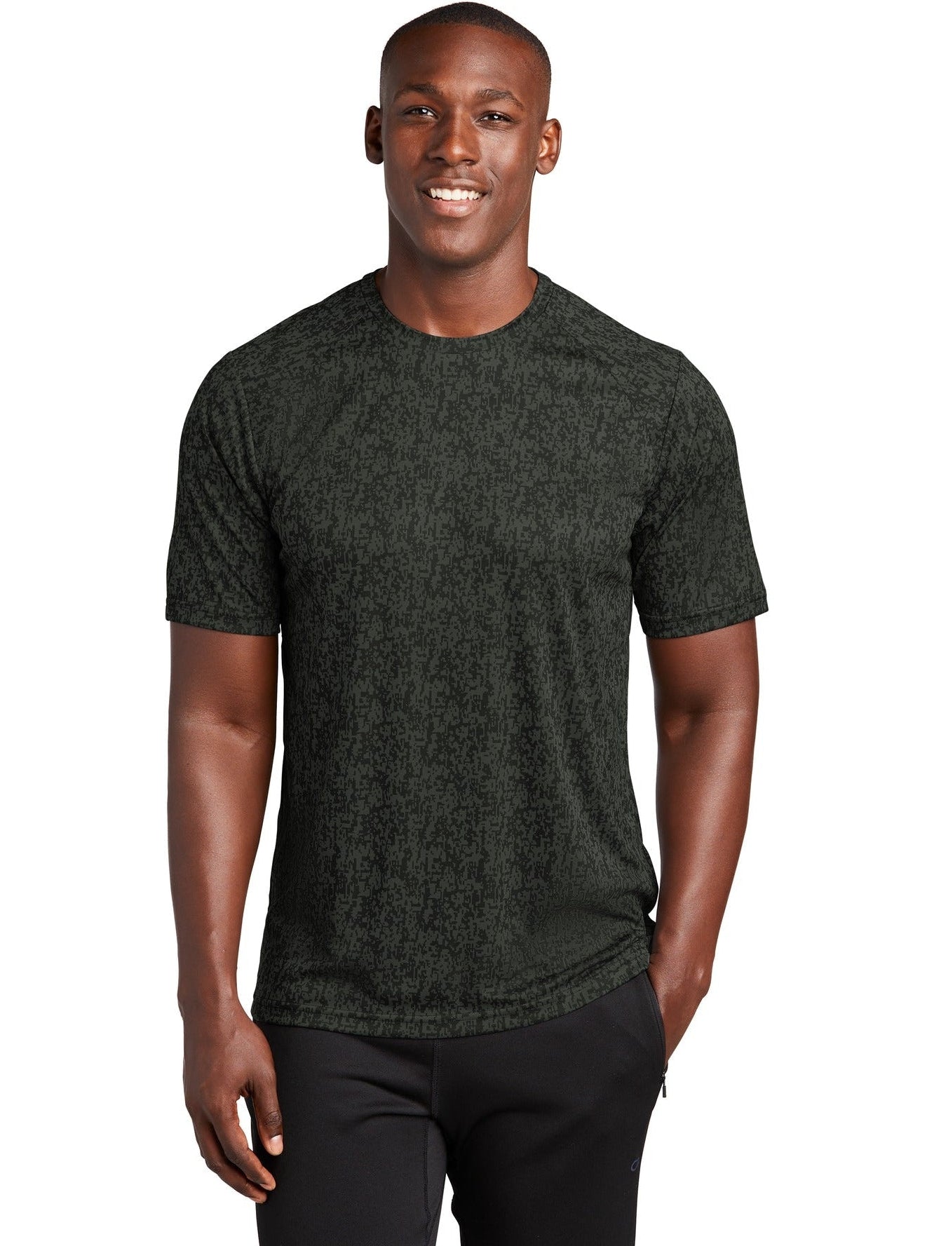  Sport-Tek Digi Camo Tee-Regular-Sport-Tek-Black-S-Thread Logic