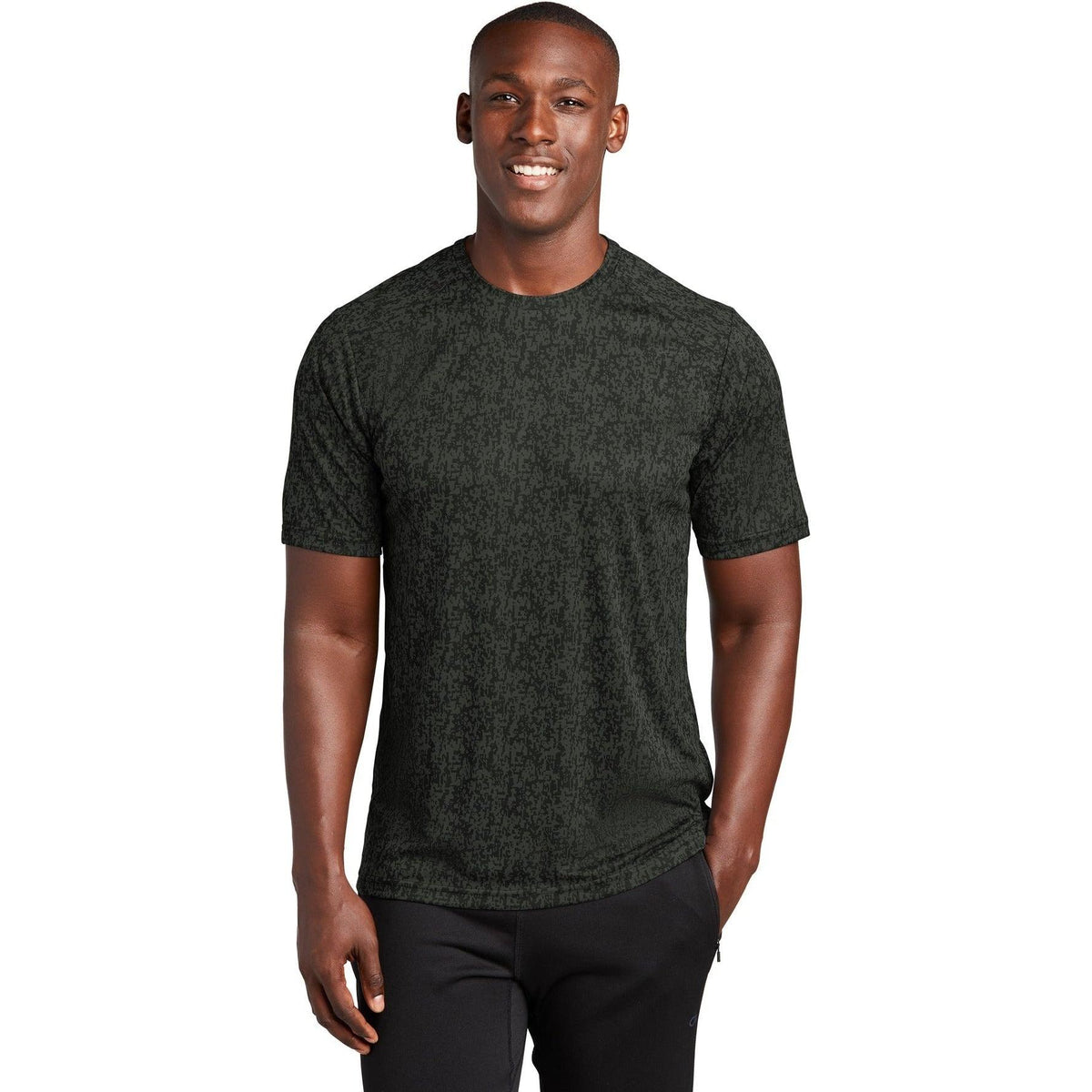 no-logo  Sport-Tek Digi Camo Tee-Regular-Sport-Tek-Black-S-Thread Logic