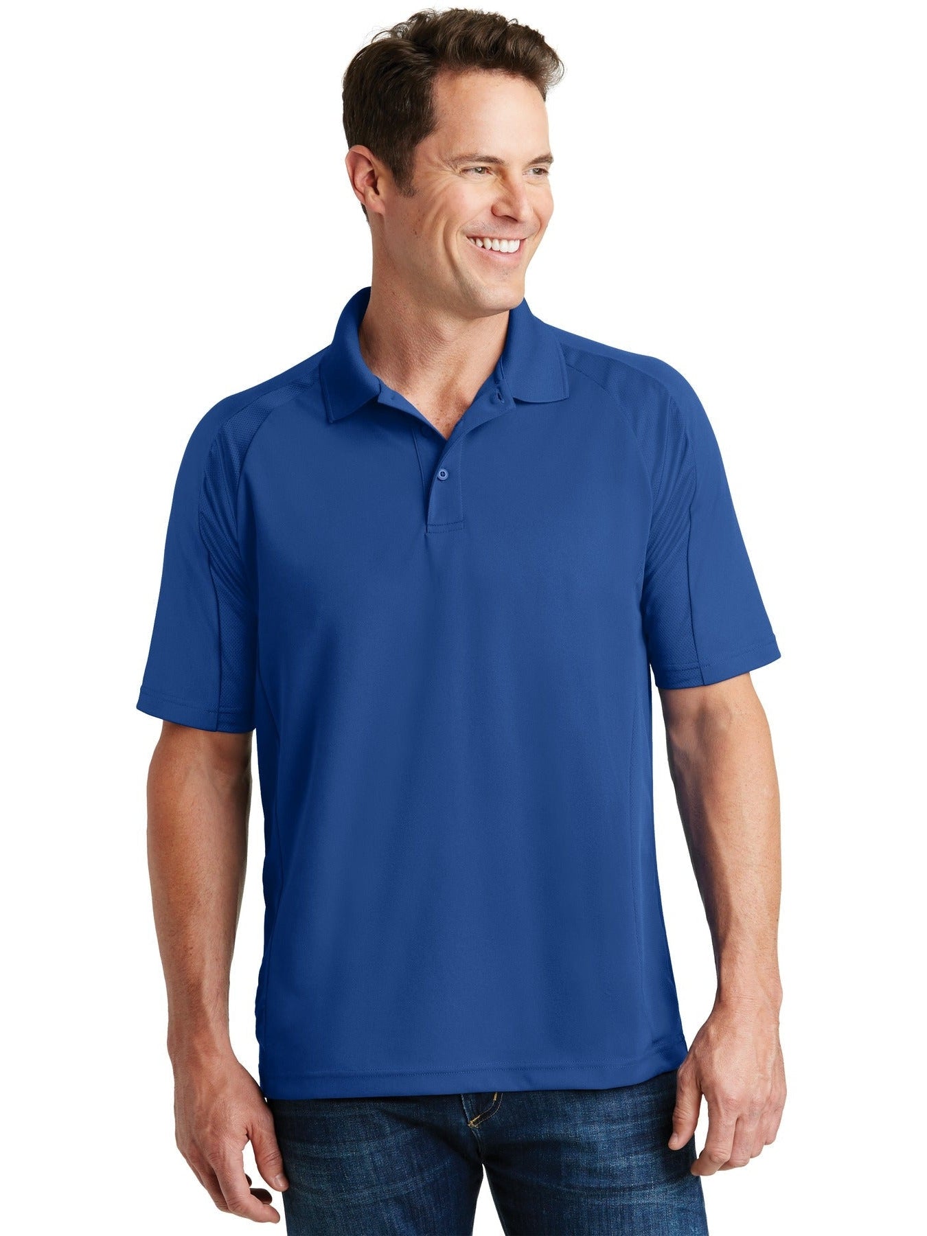  Sport-Tek Dri-Mesh Pro Polo-Regular-Sport-Tek-Royal-S-Thread Logic
