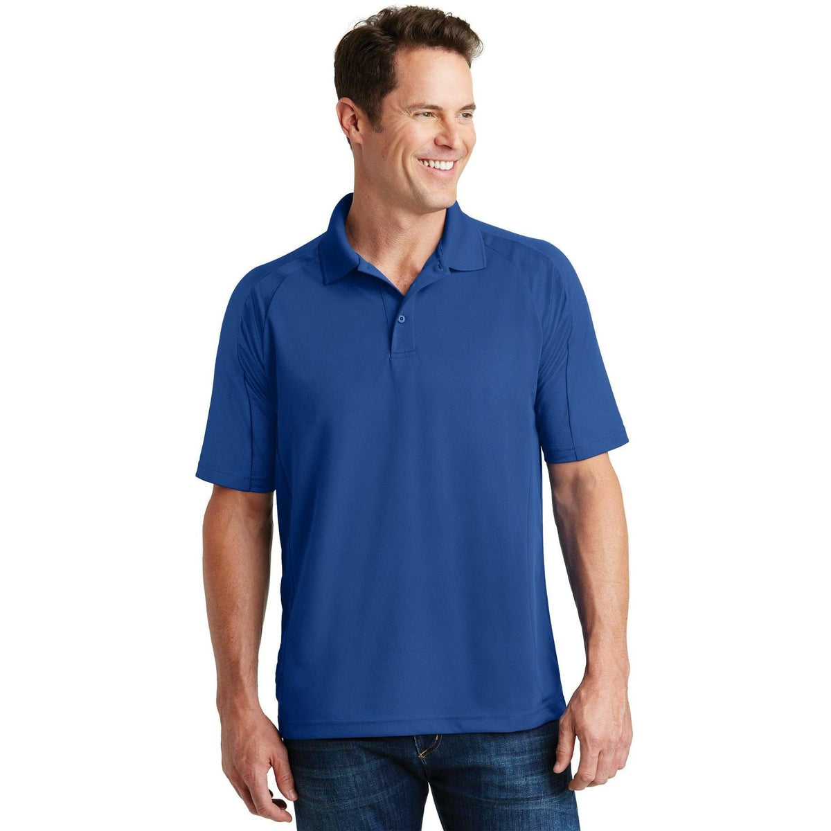 logo-left  Sport-Tek Dri-Mesh Pro Polo-Regular-Sport-Tek-Royal-S-Thread Logic