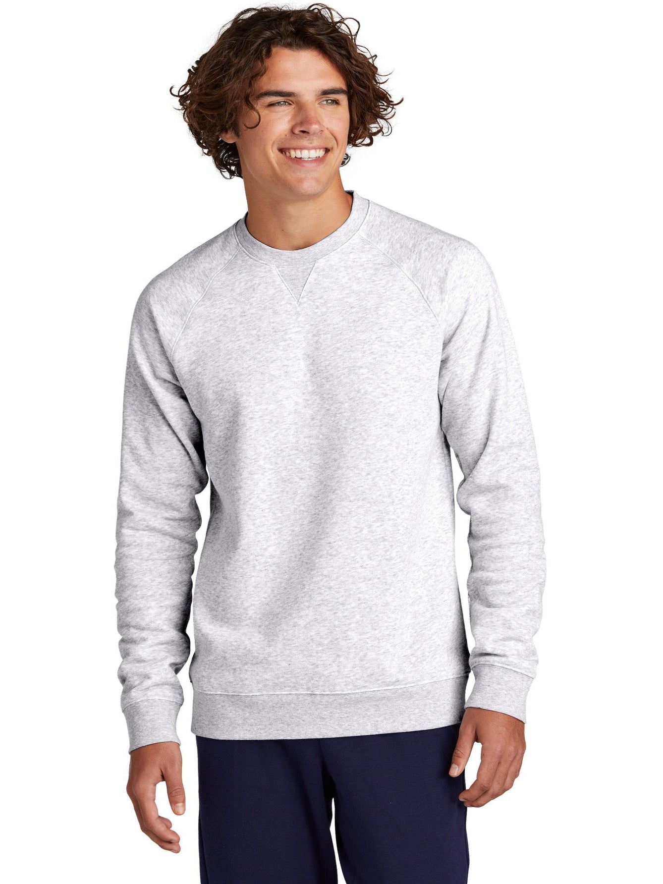  Sport-Tek Drive Fleece Crewneck-Regular-Sport-Tek-Athletic Heather-2XL-Thread Logic