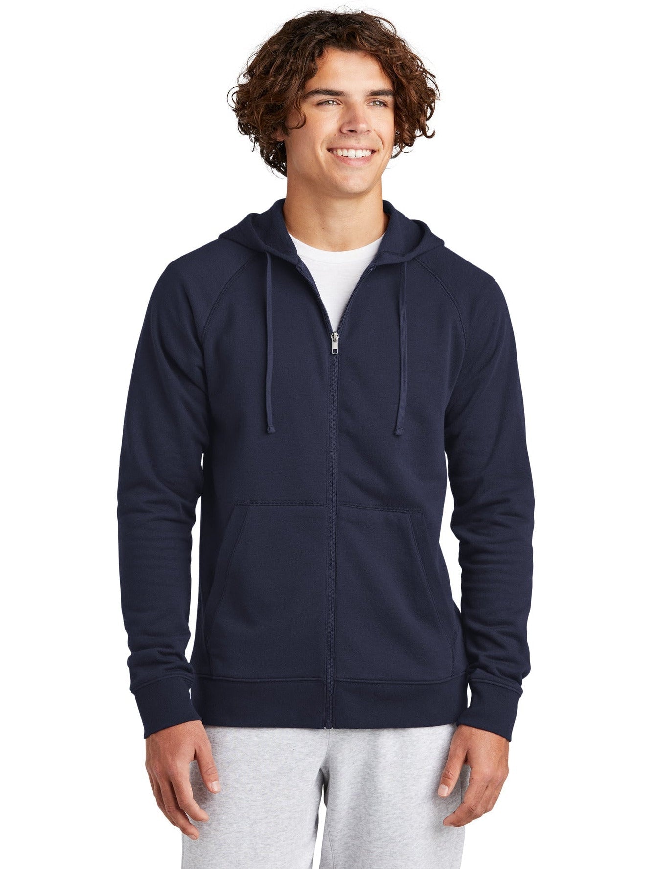  Sport-Tek Drive Fleece Hooded Full-Zip-Regular-Sport-Tek-True Navy-2XL-Thread Logic