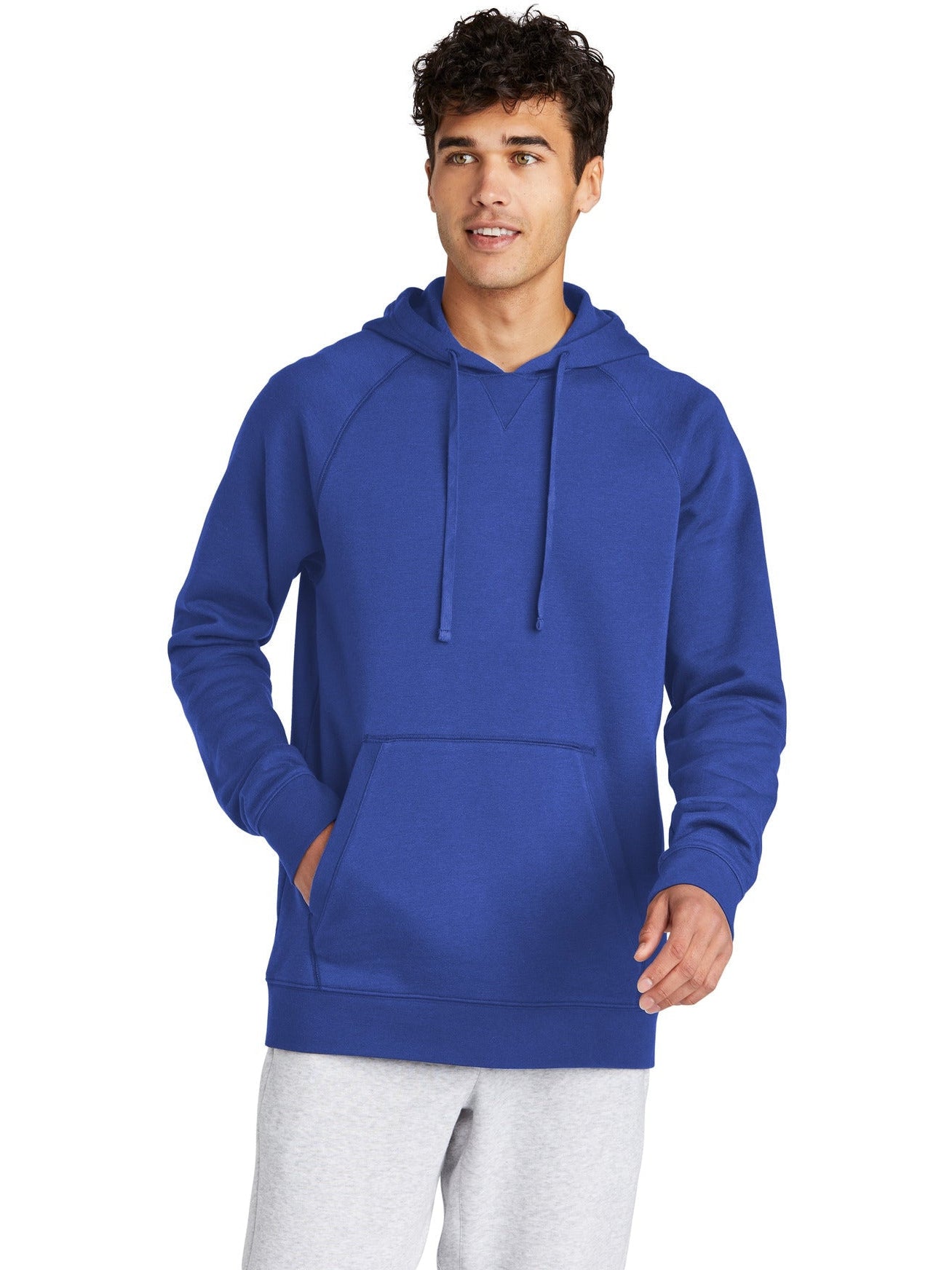  Sport-Tek Drive Fleece Pullover Hoodie-Regular-Sport-Tek-True Royal-2XL-Thread Logic