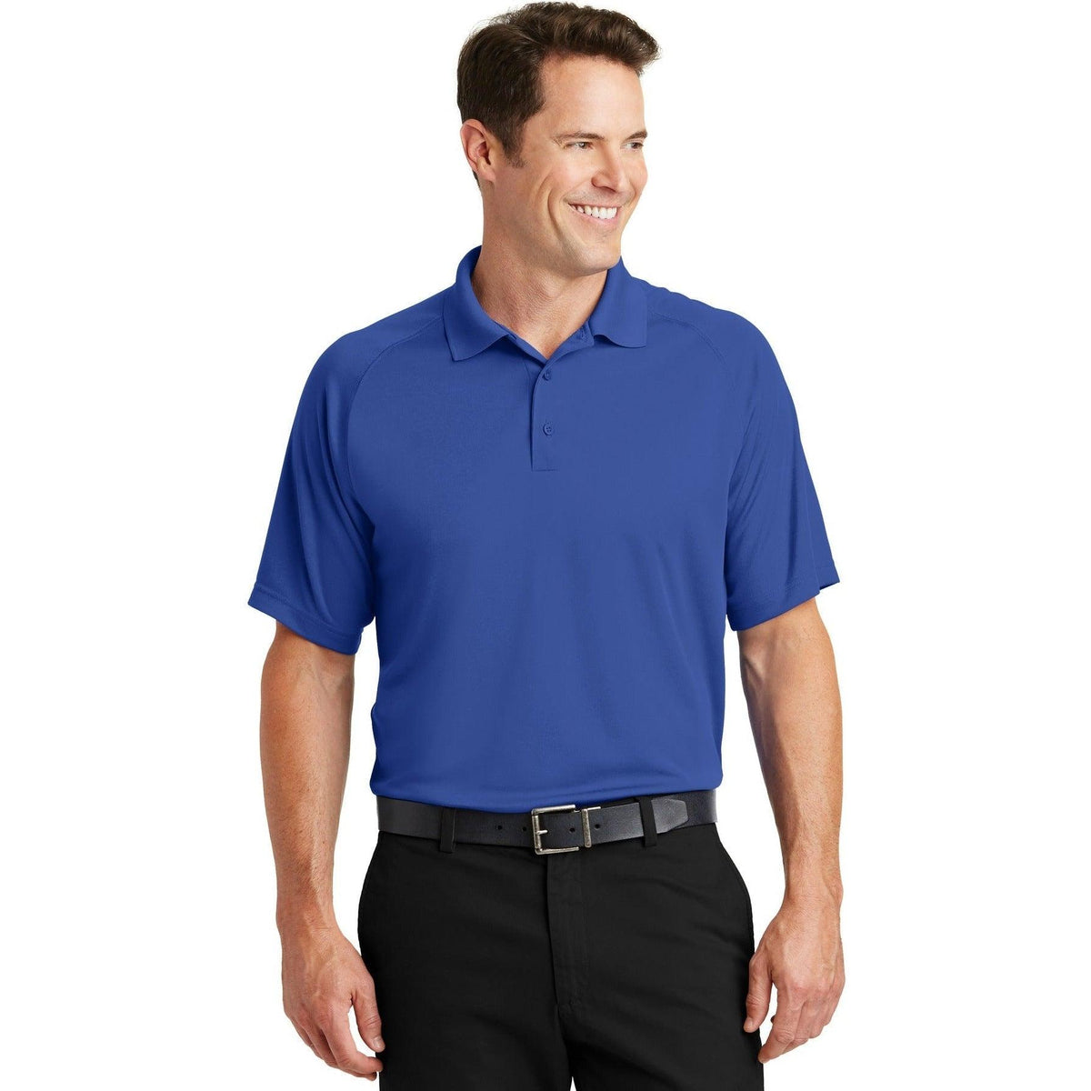 no-logo Sport-Tek Dry Zone Raglan Polo-Regular-Sport-Tek-True Royal-S-Thread Logic