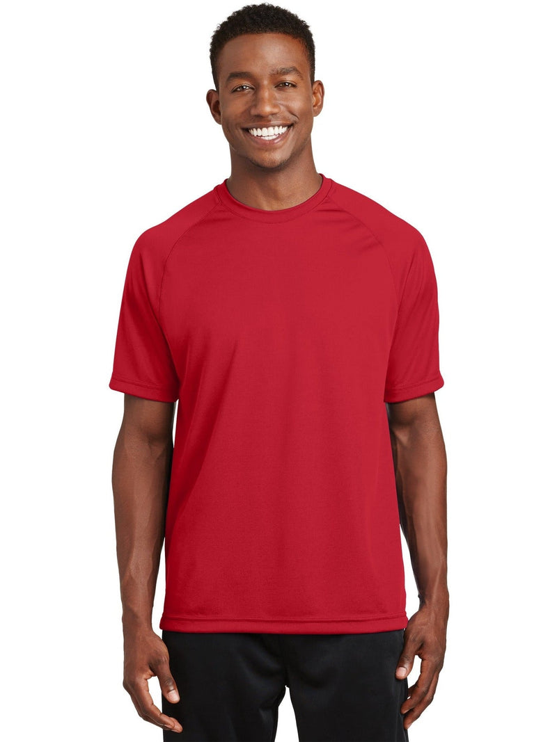  Sport-Tek Dry Zone Short Sleeve Raglan T-Shirt-Regular-Sport-Tek-True Red-S-Thread Logic