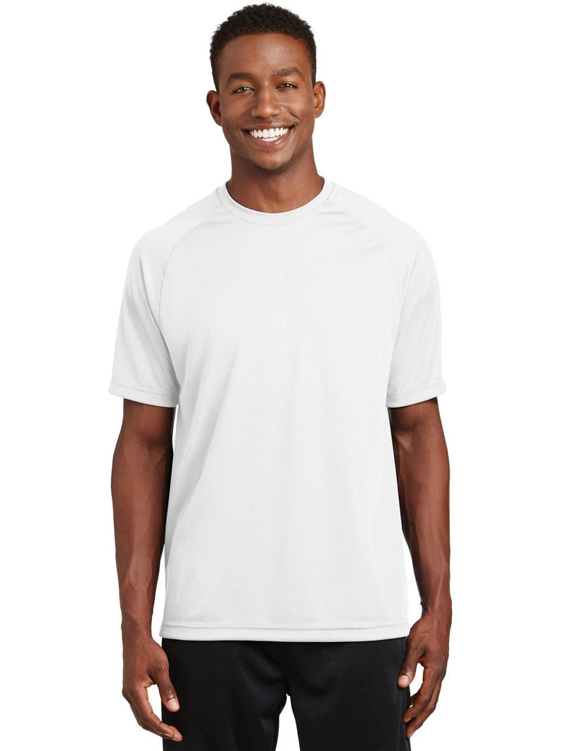  Sport-Tek Dry Zone Short Sleeve Raglan T-Shirt-Regular-Sport-Tek-White-S-Thread Logic