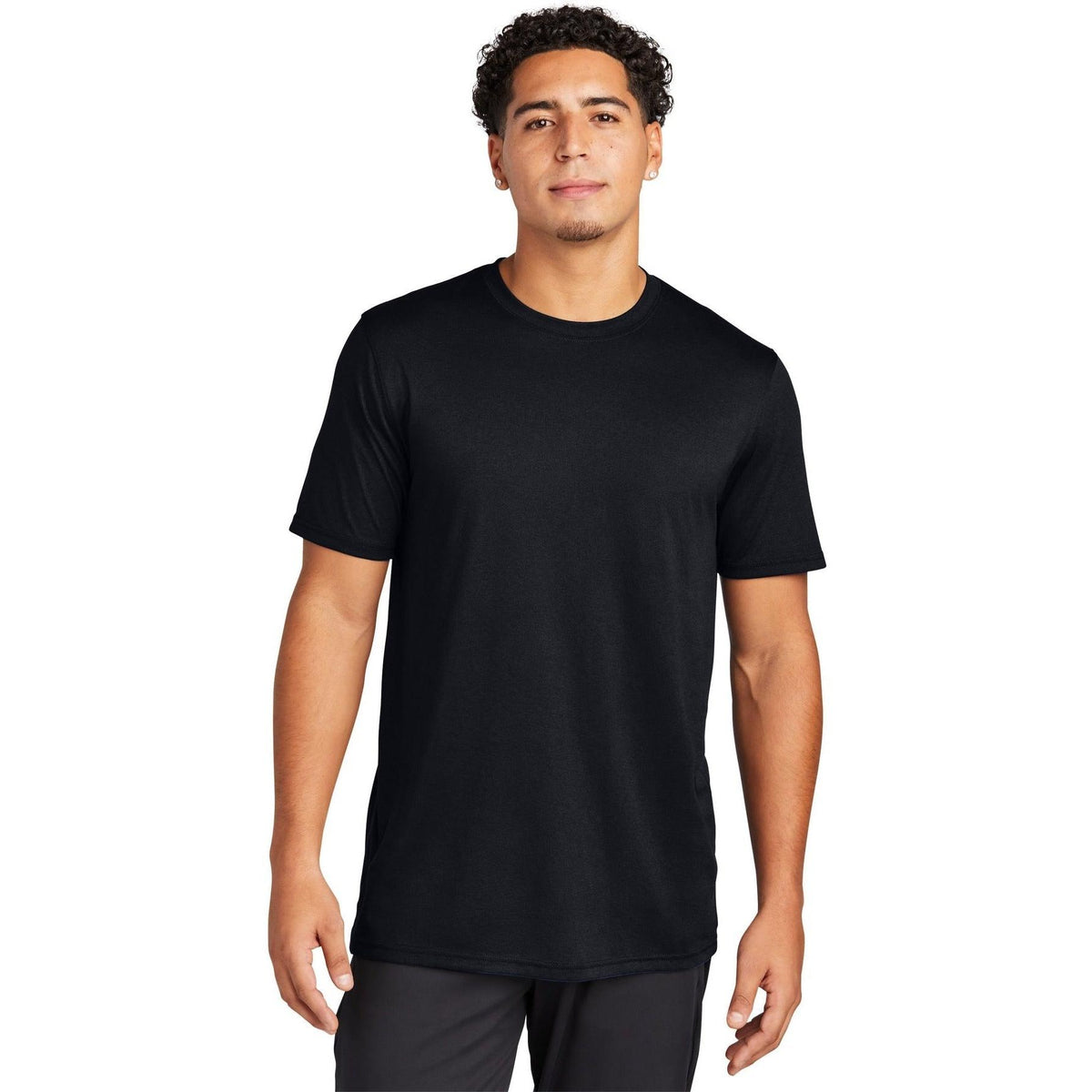 no-logo  Sport-Tek Echo Tee-Regular-Sport-Tek-Black-S-Thread Logic