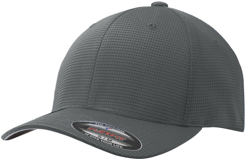  Sport-Tek Flexfit Grid Texture Cap-Regular-Sport-Tek-Graphite-L/XL-Thread Logic no-logo