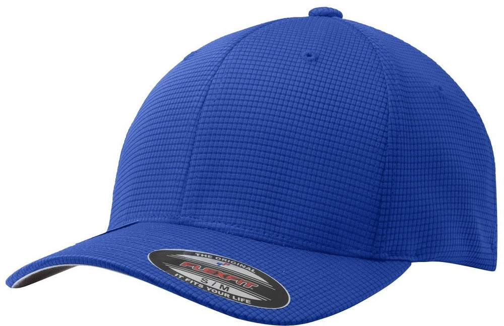  Sport-Tek Flexfit Grid Texture Cap-Regular-Sport-Tek-True Royal-L/XL-Thread Logic no-logo