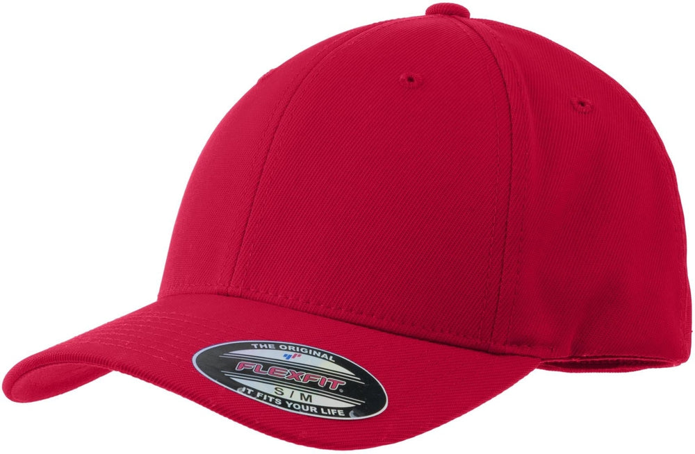  Sport-Tek Flexfit Performance Solid Cap-Regular-Sport-Tek-True Red-L/XL-Thread Logic no-logo