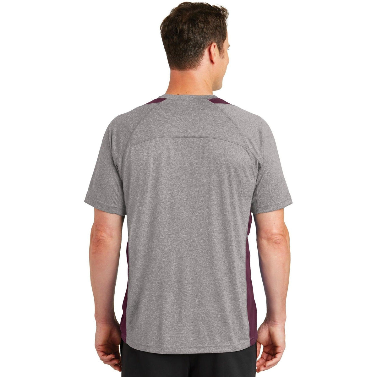 no-logo Sport-Tek Heather Colorblock Contender Tee-Regular-Sport-Tek-Thread Logic