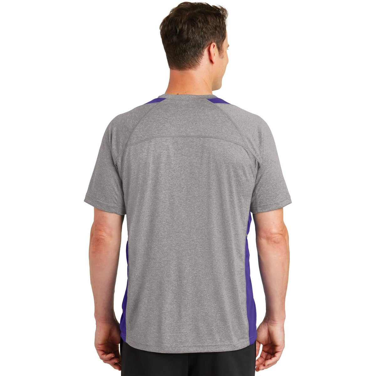 no-logo Sport-Tek Heather Colorblock Contender Tee-Regular-Sport-Tek-Thread Logic