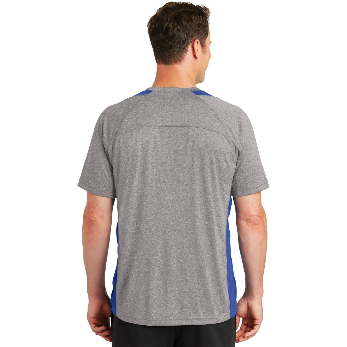 no-logo Sport-Tek Heather Colorblock Contender Tee-Regular-Sport-Tek-Thread Logic